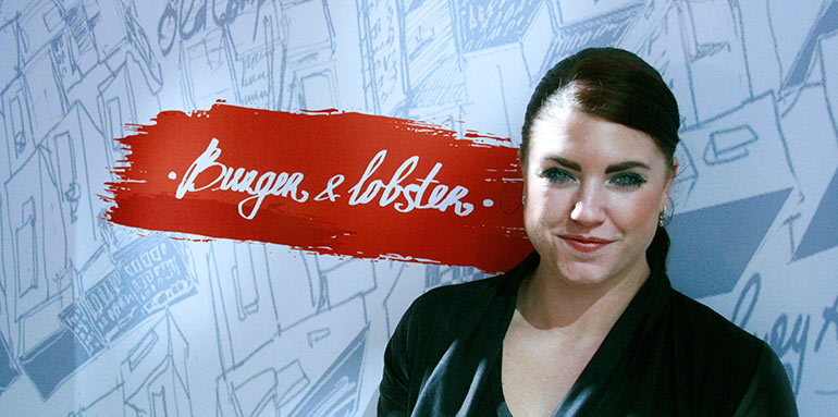 Amanda hos Burger & Lobster