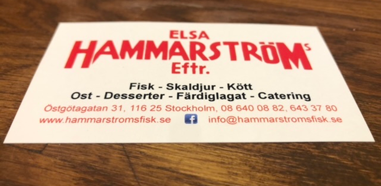 Jobba som Kock hos Hammarströms fisk 